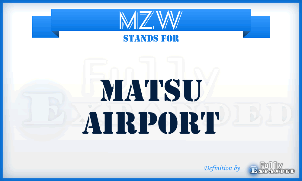 MZW - Matsu airport