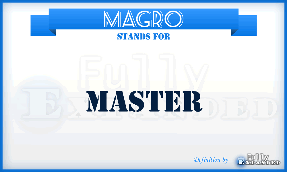 Magro - Master