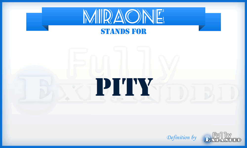 Miraone - Pity