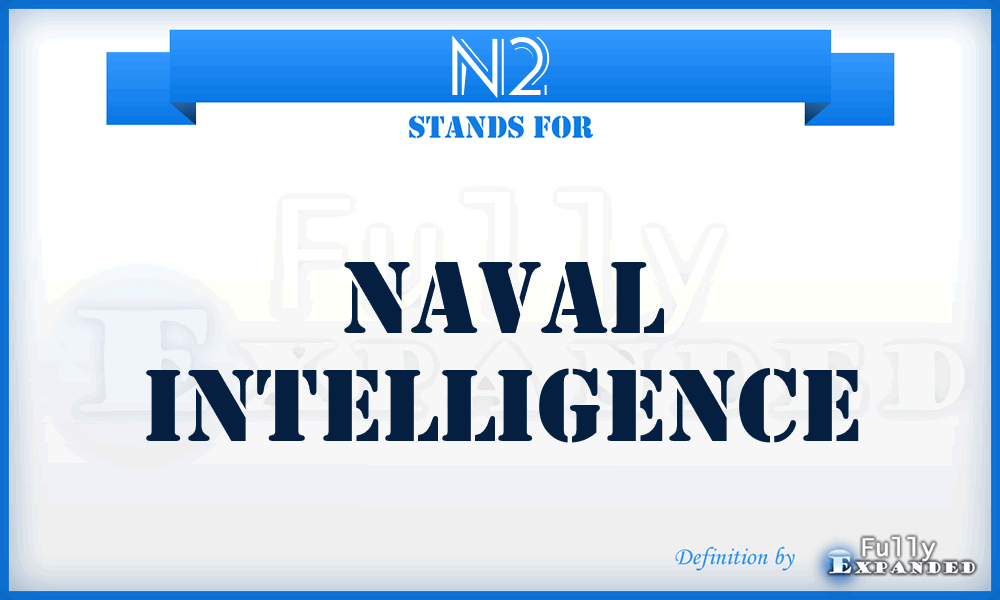 N2 - Naval Intelligence
