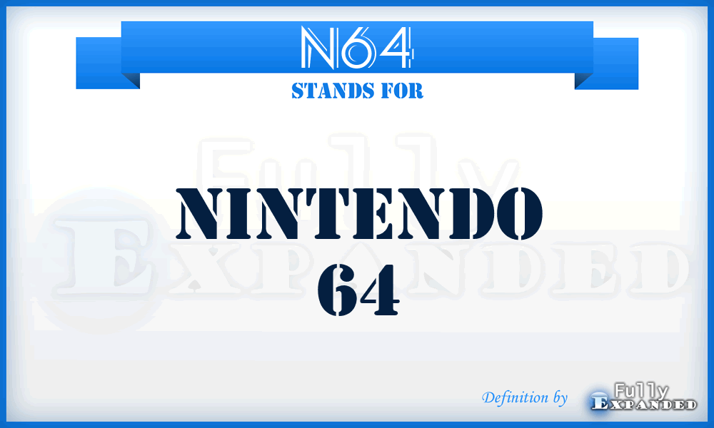 N64 - Nintendo 64