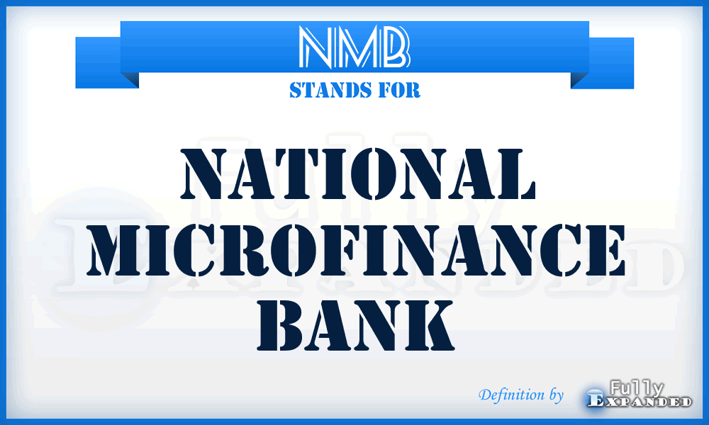 NMB - National Microfinance Bank