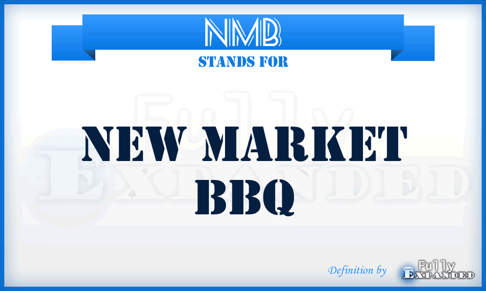 NMB - New Market Bbq