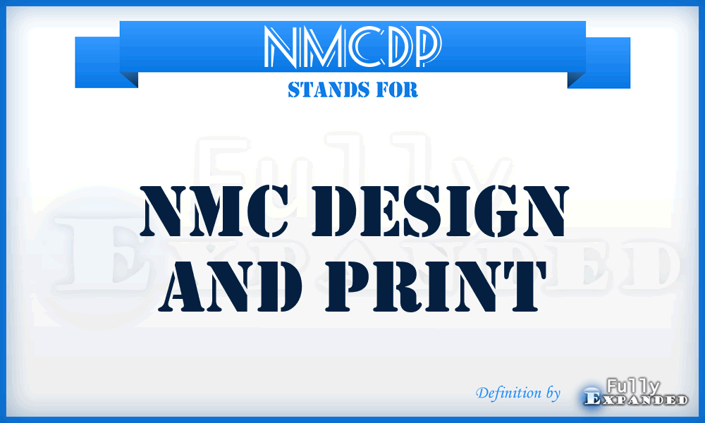 NMCDP - NMC Design and Print