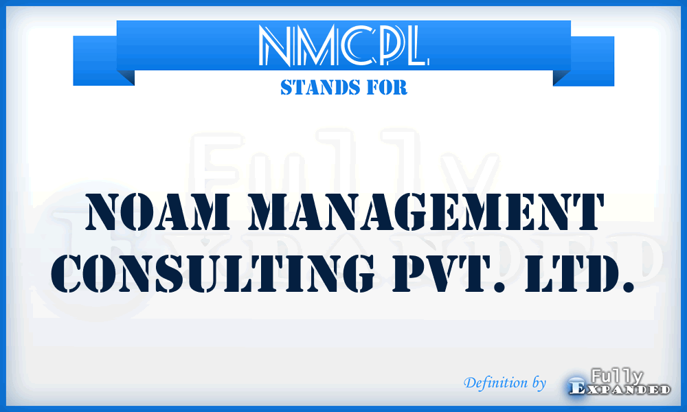 NMCPL - Noam Management Consulting Pvt. Ltd.