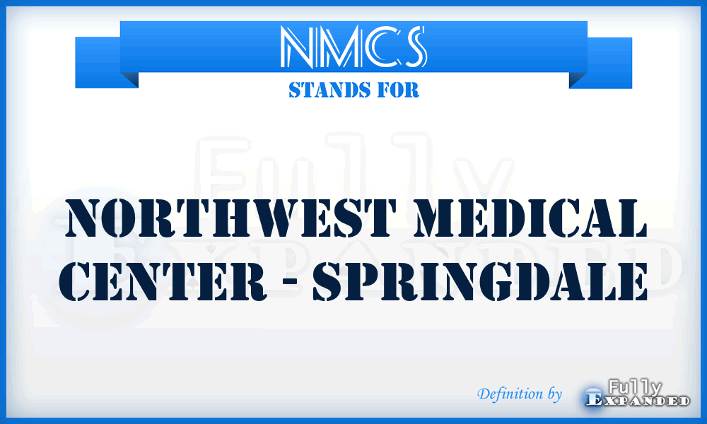 NMCS - Northwest Medical Center - Springdale