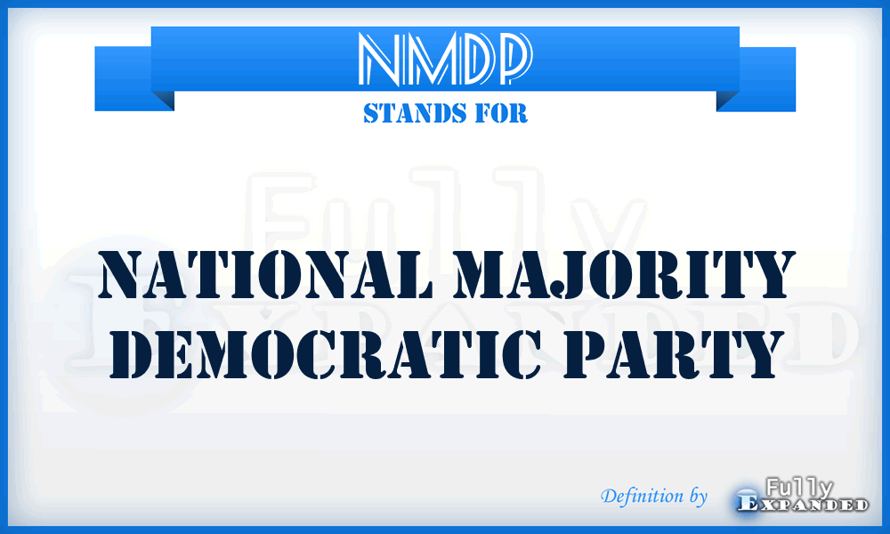 NMDP - National Majority Democratic Party