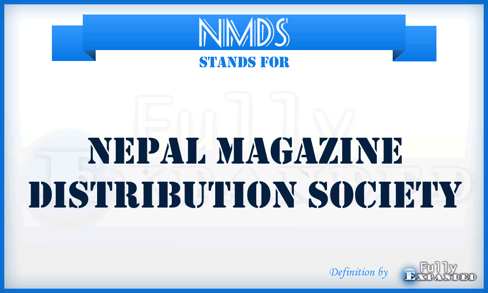 NMDS - Nepal Magazine Distribution Society