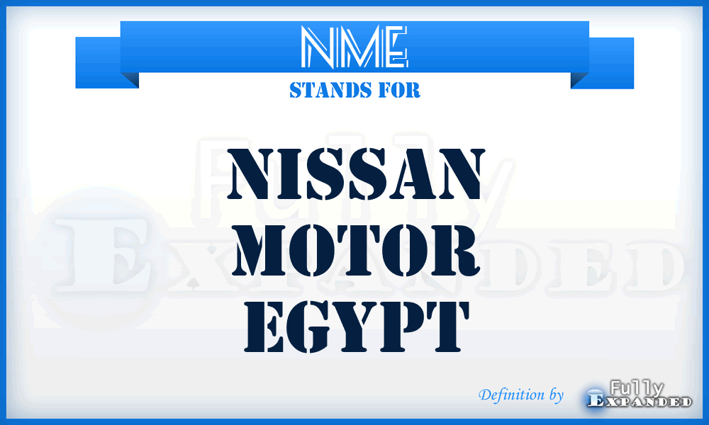 NME - Nissan Motor Egypt