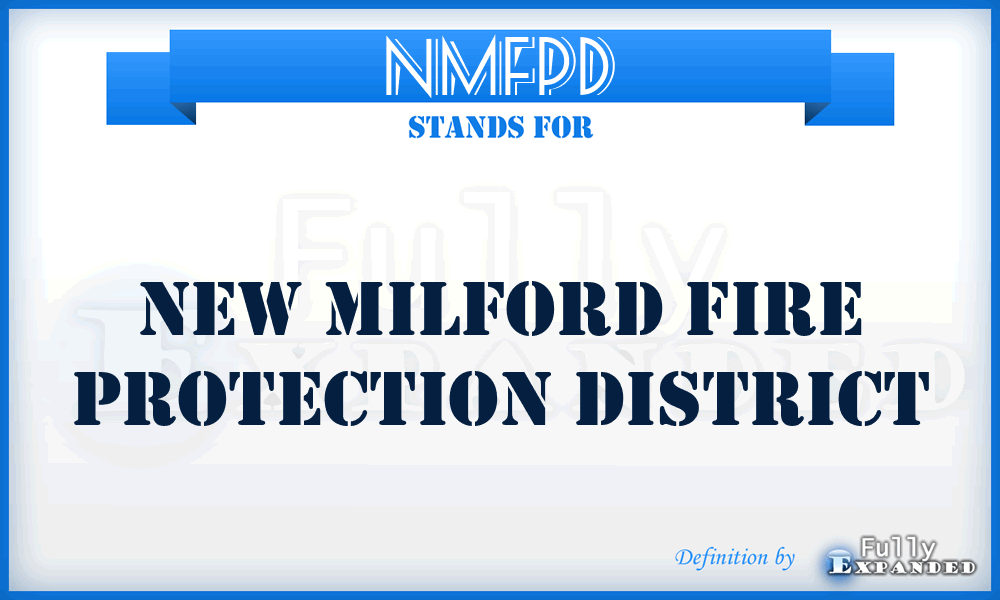 NMFPD - New Milford Fire Protection District