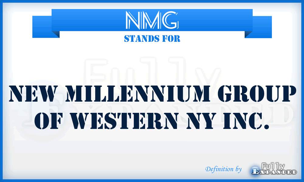 NMG - New Millennium Group of Western NY Inc.