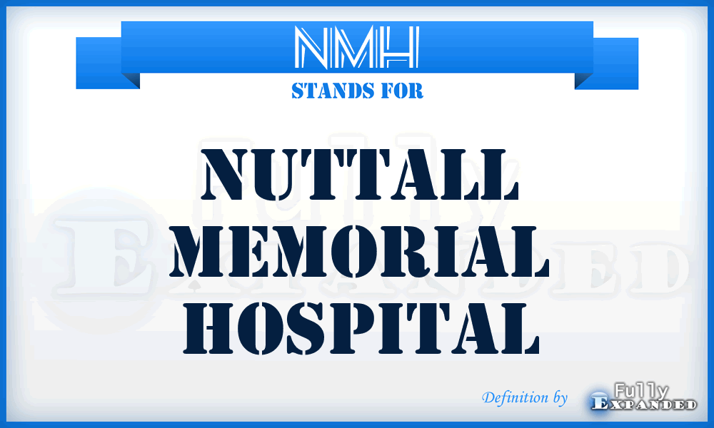 NMH - Nuttall Memorial Hospital