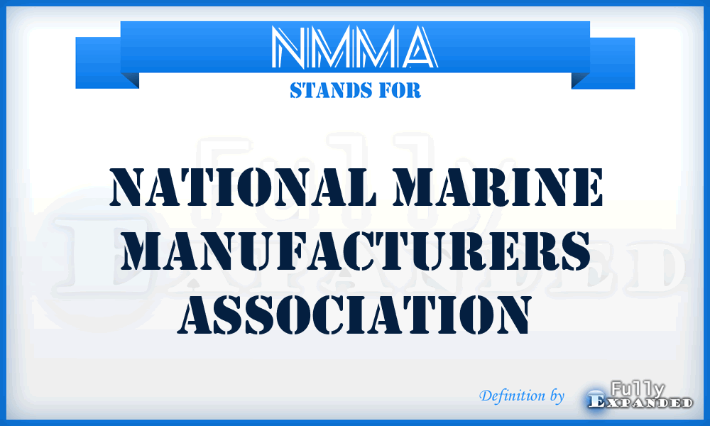 NMMA - National Marine Manufacturers Association