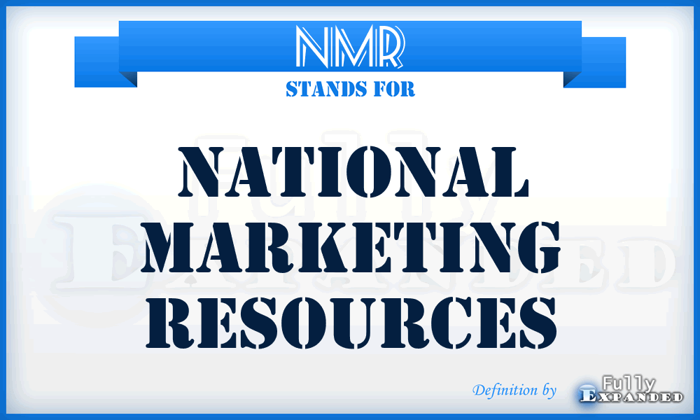 NMR - National Marketing Resources