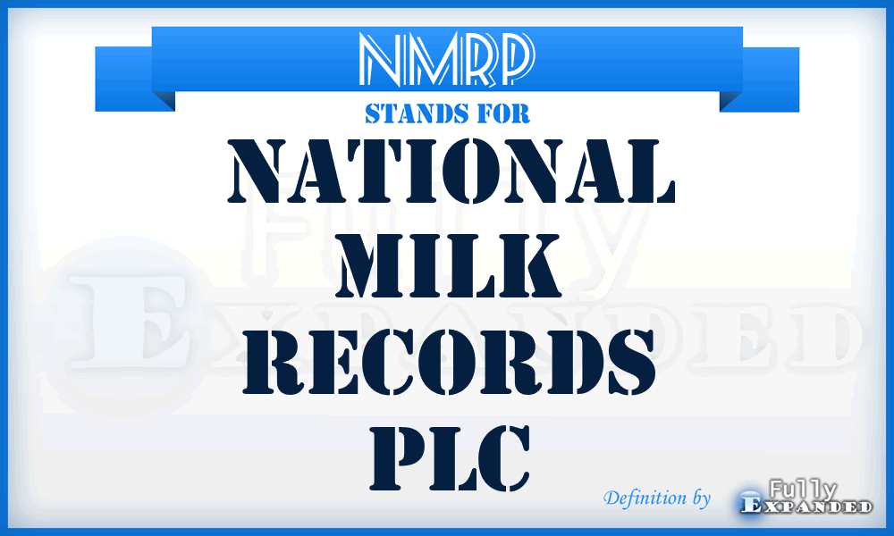 NMRP - National Milk Records PLC
