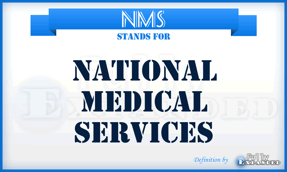 NMS - National Medical Services