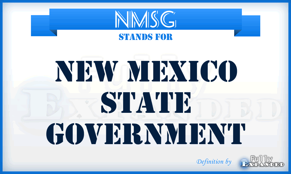 NMSG - New Mexico State Government