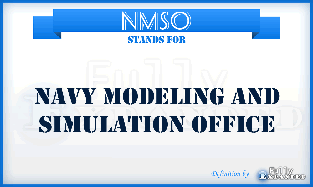 NMSO - Navy Modeling and Simulation Office