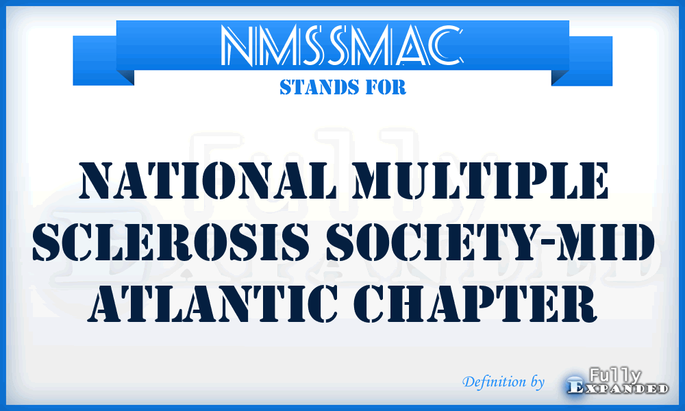 NMSSMAC - National Multiple Sclerosis Society-Mid Atlantic Chapter