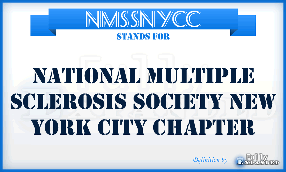 NMSSNYCC - National Multiple Sclerosis Society New York City Chapter
