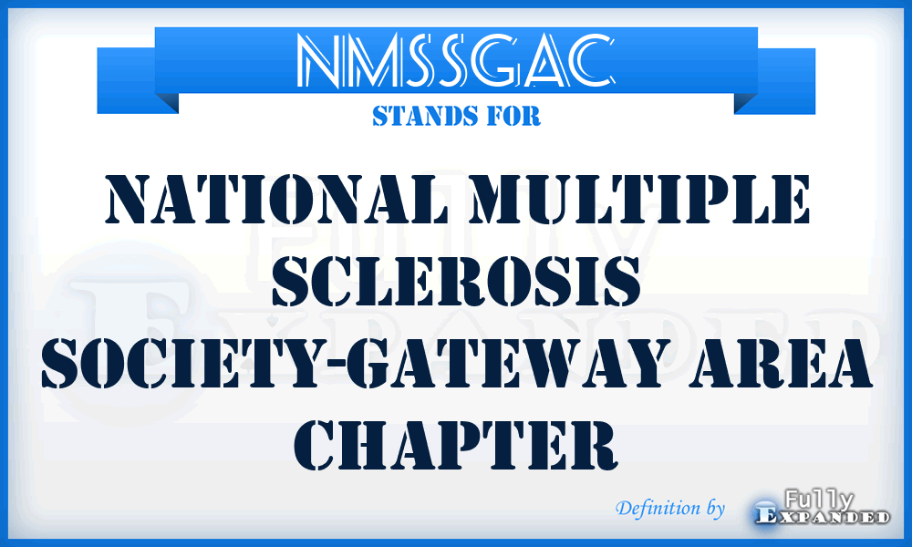 NMSSGAC - National Multiple Sclerosis Society-Gateway Area Chapter