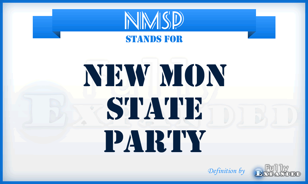 NMSP - New Mon State Party