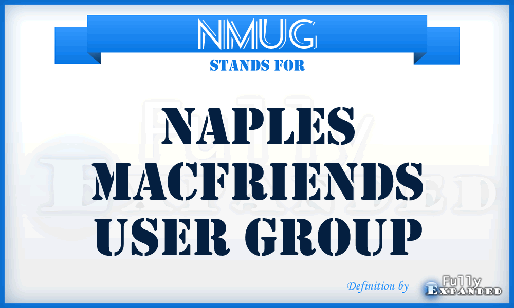 NMUG - Naples MacFriends User Group