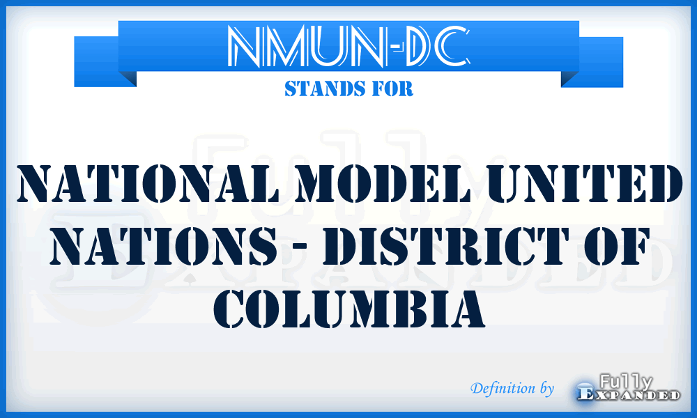 NMUN-DC - National Model United Nations - District of Columbia