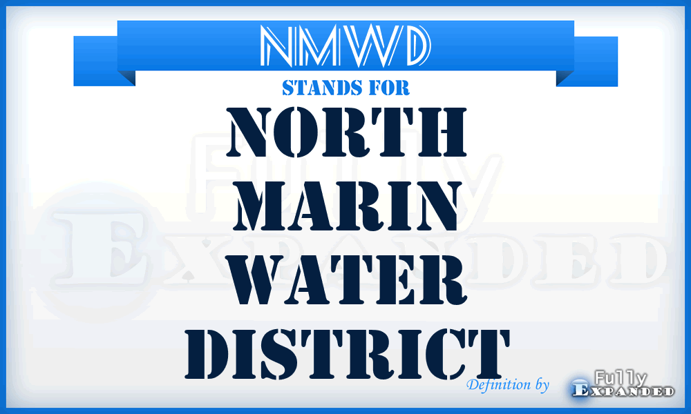 NMWD - North Marin Water District