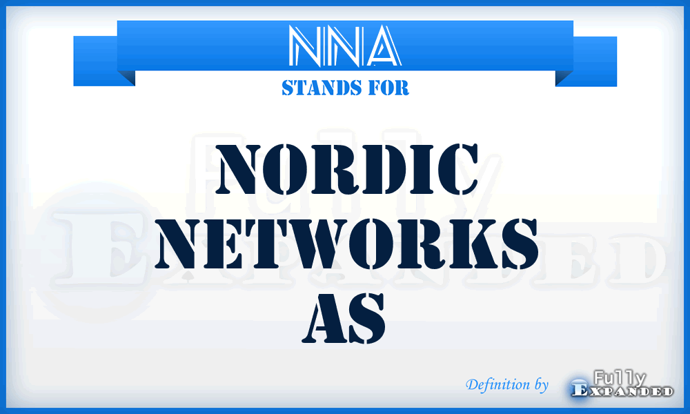 NNA - Nordic Networks As