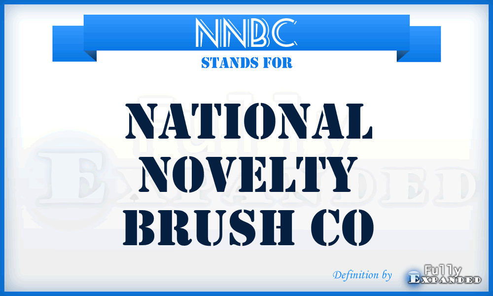 NNBC - National Novelty Brush Co