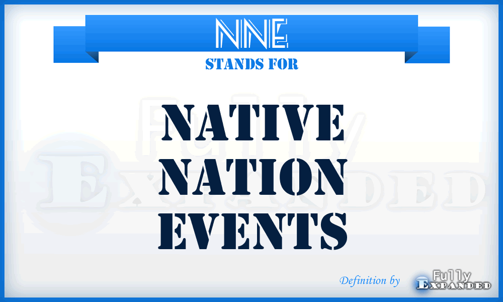 NNE - Native Nation Events