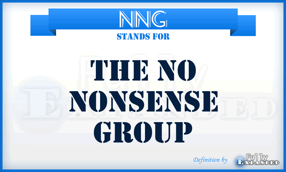 NNG - The No Nonsense Group