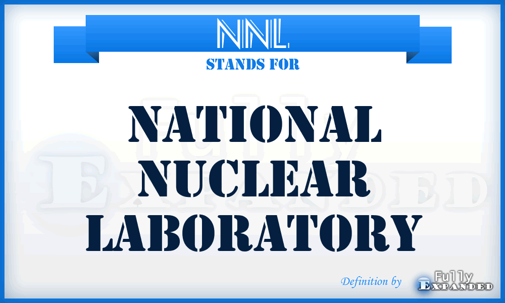 NNL - National Nuclear Laboratory