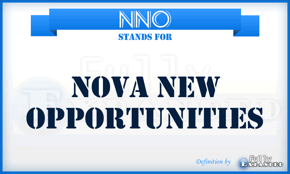 NNO - Nova New Opportunities
