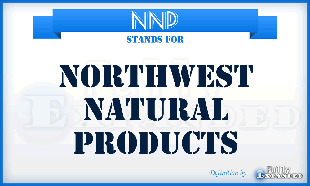 NNP - Northwest Natural Products