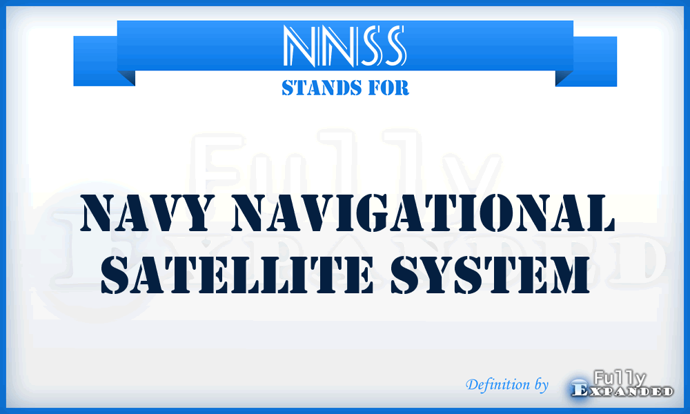NNSS - Navy Navigational Satellite System