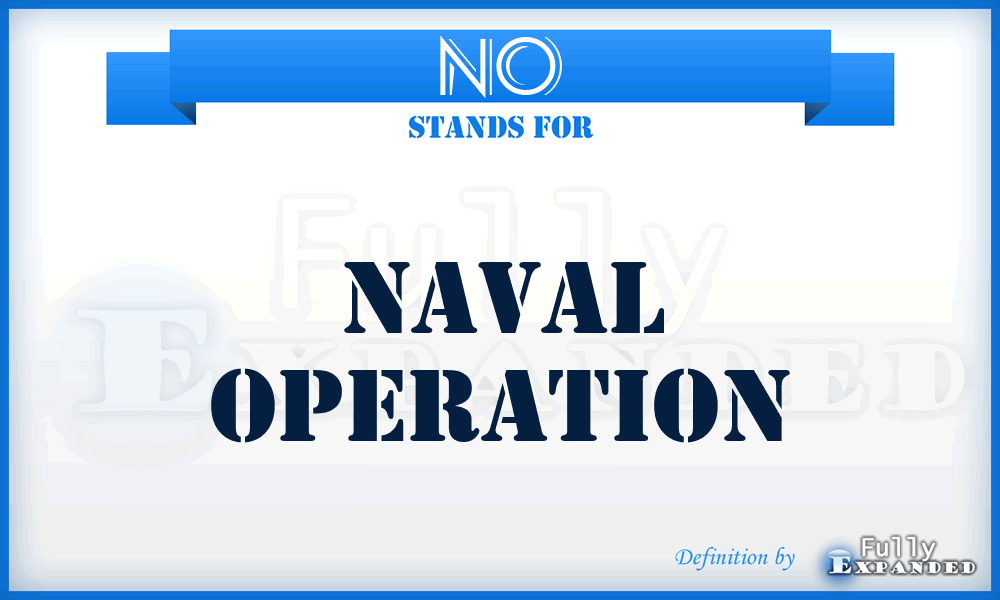 NO - Naval Operation