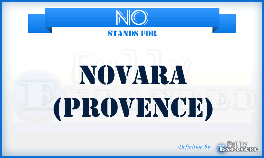 NO - Novara (Provence)