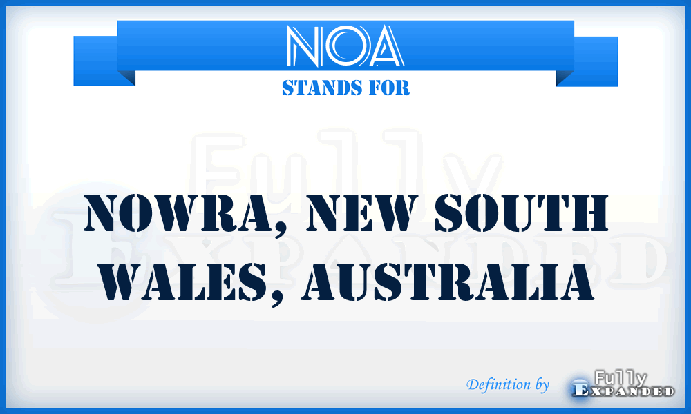 NOA - Nowra, New South Wales, Australia