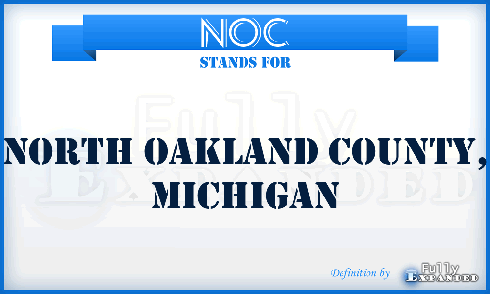 NOC - North Oakland County, Michigan