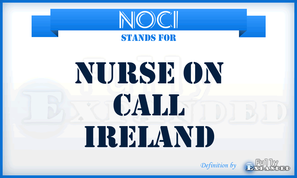 NOCI - Nurse On Call Ireland