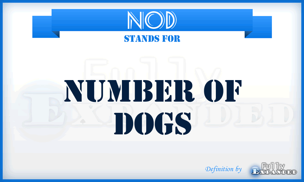 NOD - Number Of Dogs