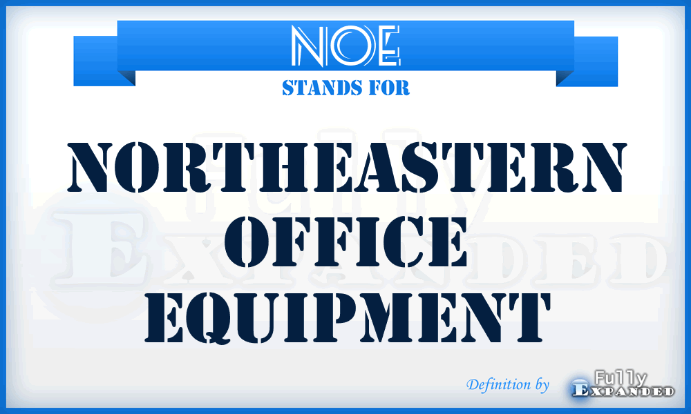 NOE - Northeastern Office Equipment