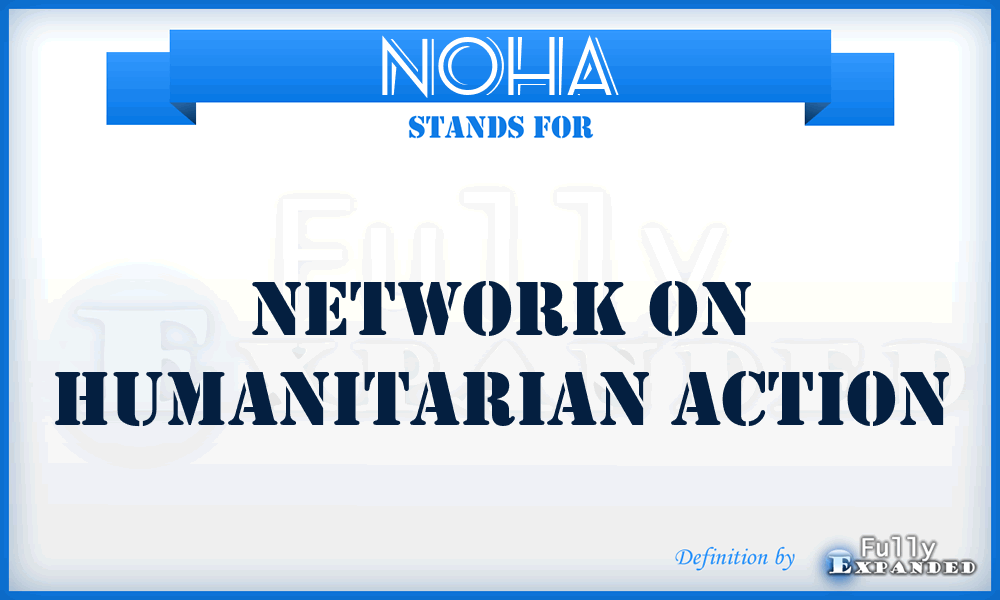 NOHA - Network on Humanitarian Action