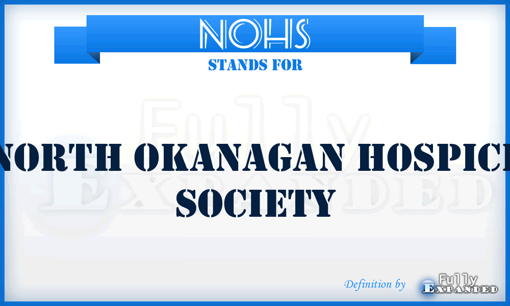 NOHS - North Okanagan Hospice Society