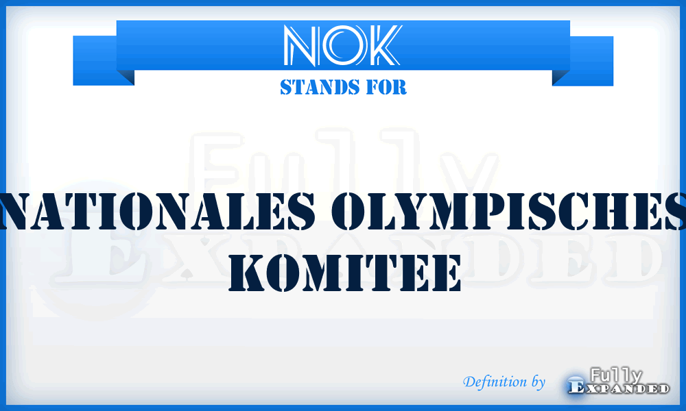 NOK - Nationales Olympisches Komitee
