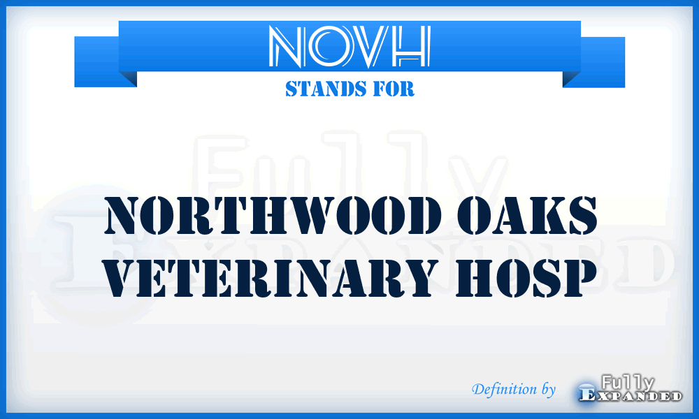 NOVH - Northwood Oaks Veterinary Hosp