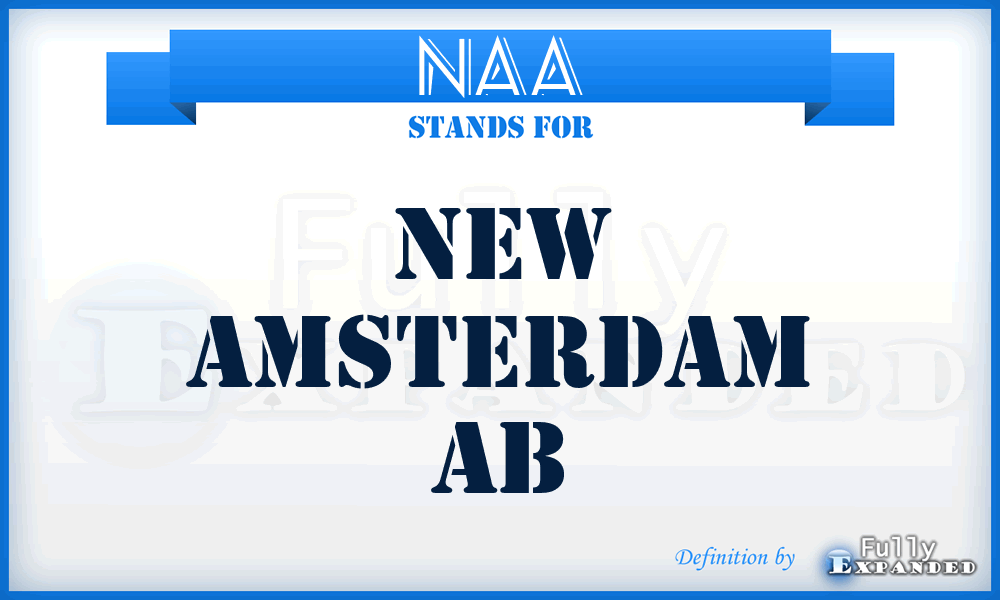 NAA - New Amsterdam Ab