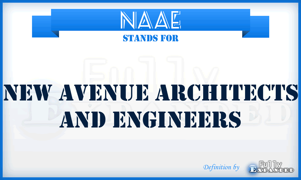 NAAE - New Avenue Architects and Engineers